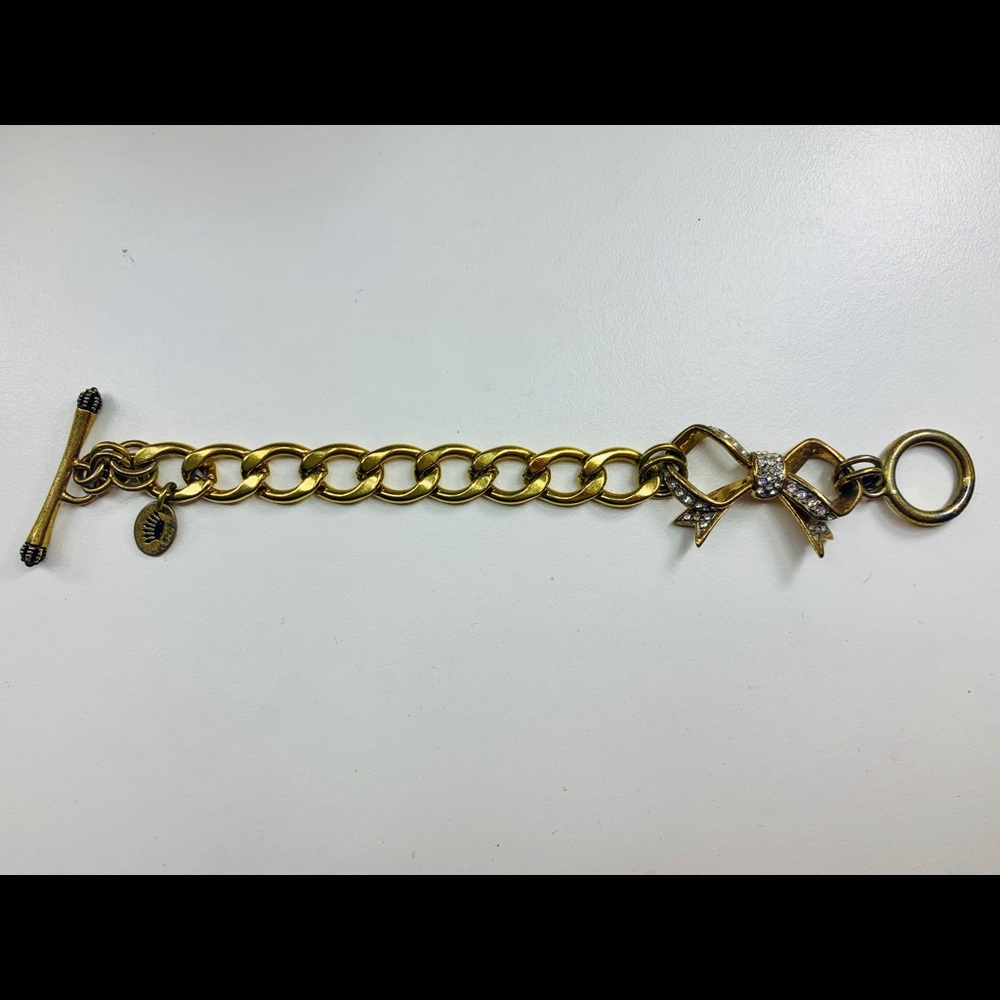 Juicy couture rhinestone bow bracelet